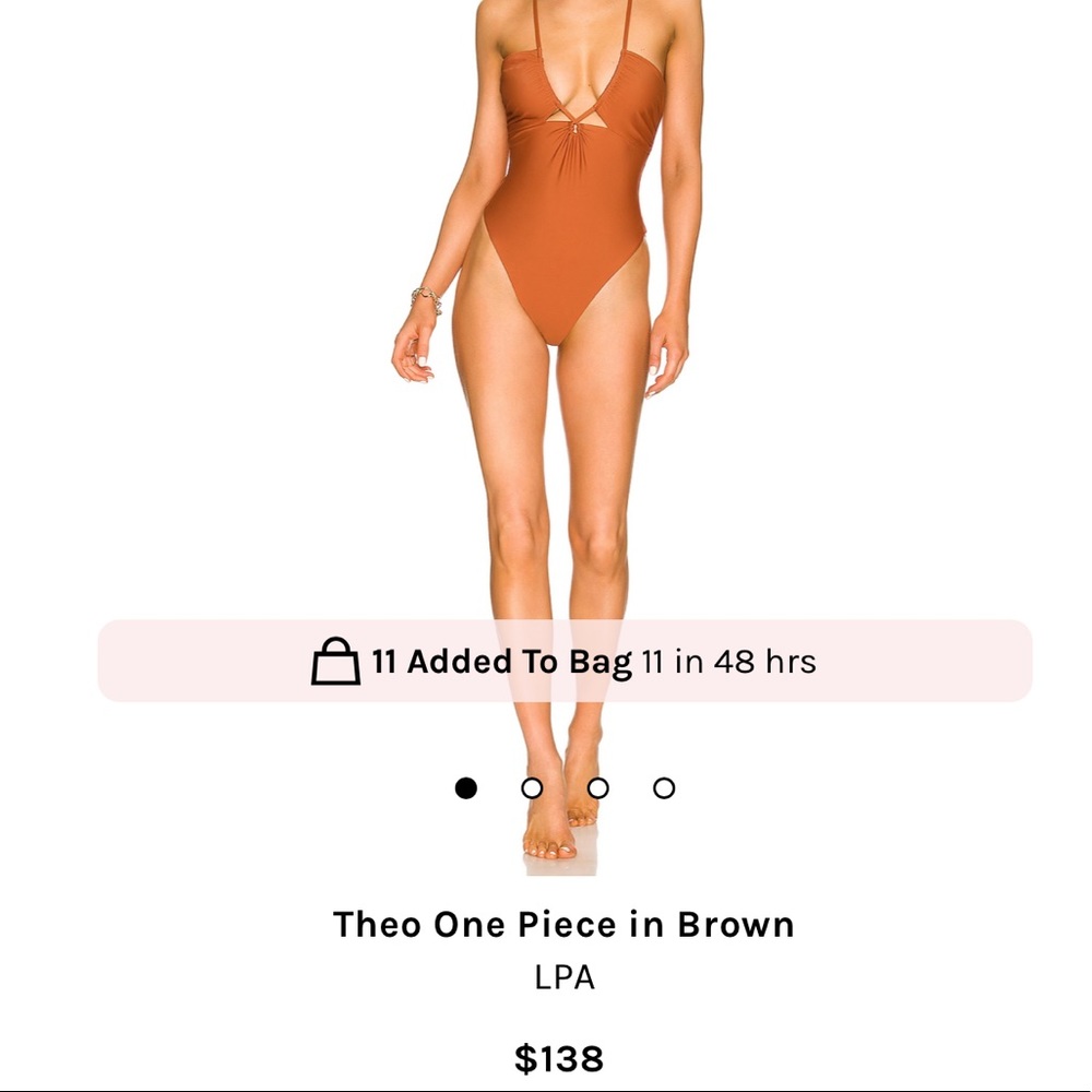 REVOLVE SWIM LPA Theo one piece rust colored one piece swimsuit  like new